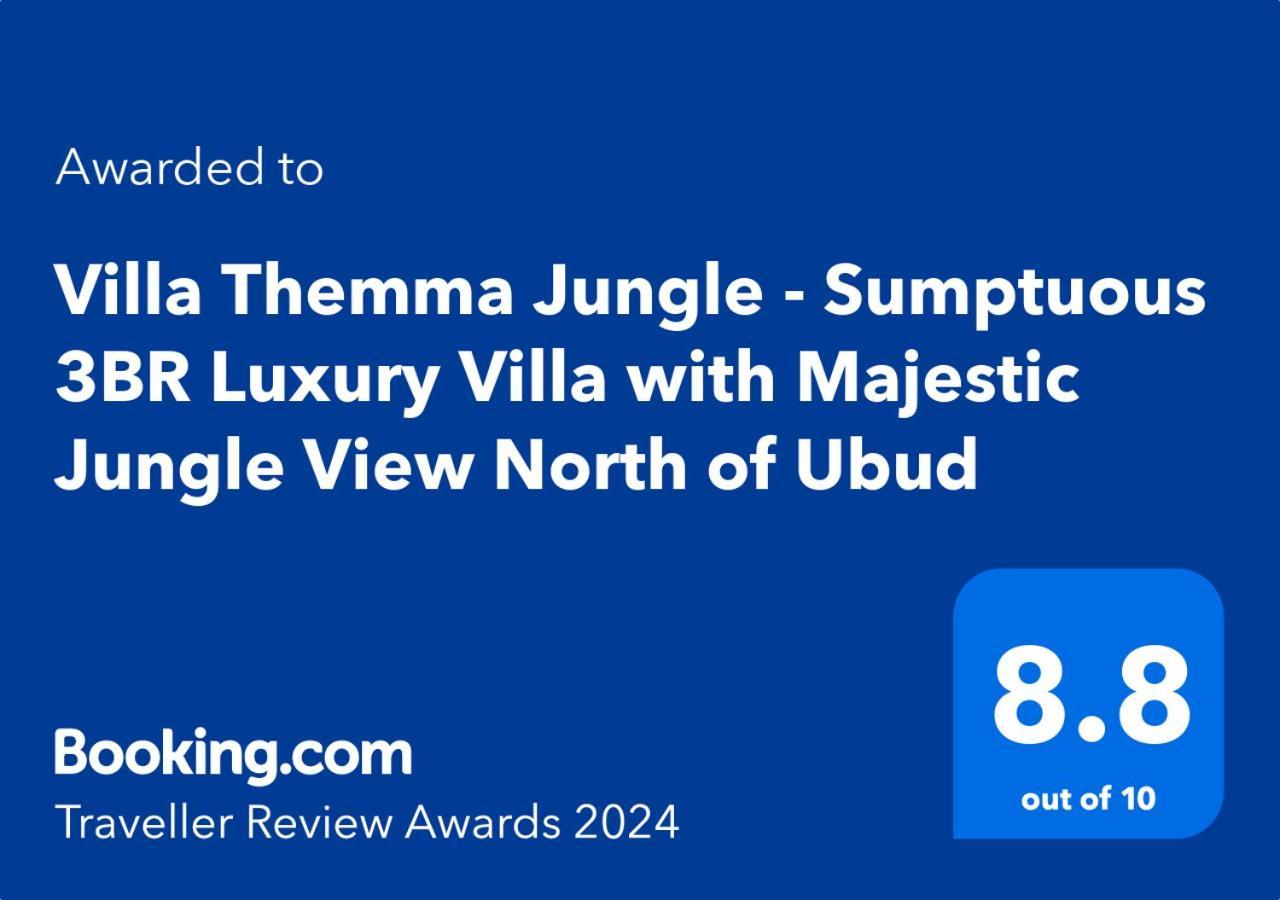 Villa Themma Jungle - Sumptuous 3Br Luxury Villa With Majestic Jungle View North Of Ubud Eksteriør billede